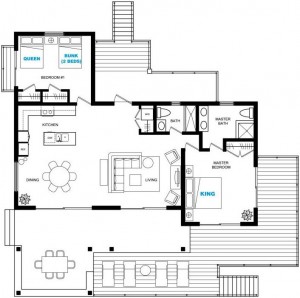 UPPER LEVEL HOUSE FLOORPLAN